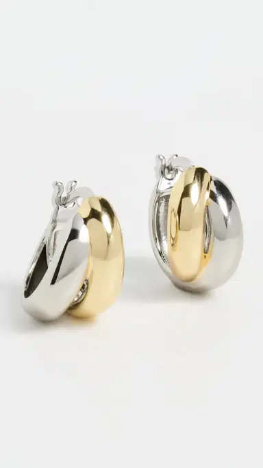 Shashi Ross Hoops Gold/Silver | Thumbnail 2 Shashi Ross Hoops Gold/Silver | Thumbnail 2