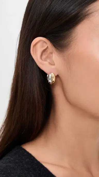 Shashi Ross Hoops Gold/Silver | Thumbnail 3 Shashi Ross Hoops Gold/Silver | Thumbnail 3