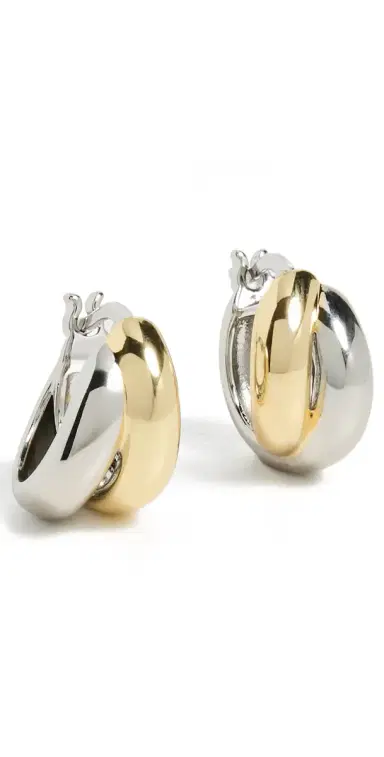 Shashi Ross Hoops Gold/Silver | Thumbnail 1 Shashi Ross Hoops Gold/Silver | Thumbnail 1