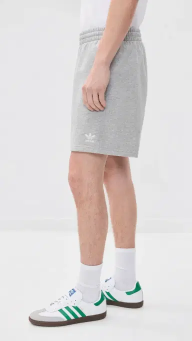 Adidas Trefoil Essentials Fleece 7 Shorts Medium Grey Heather L | Thumbnail 4