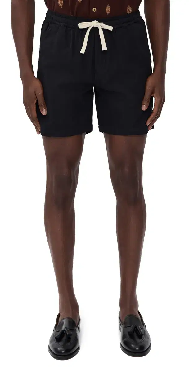 Linen Shorts 5.5 Black 30