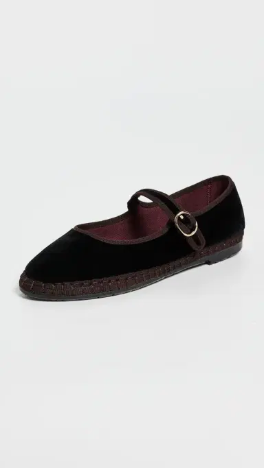 Flabelus Sethe Velvet Mary Jane Flats Sethe 37 | Thumbnail 2