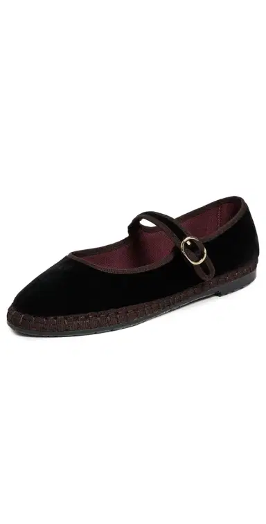 Flabelus Sethe Velvet Mary Jane Flats Sethe 37 | Thumbnail 1