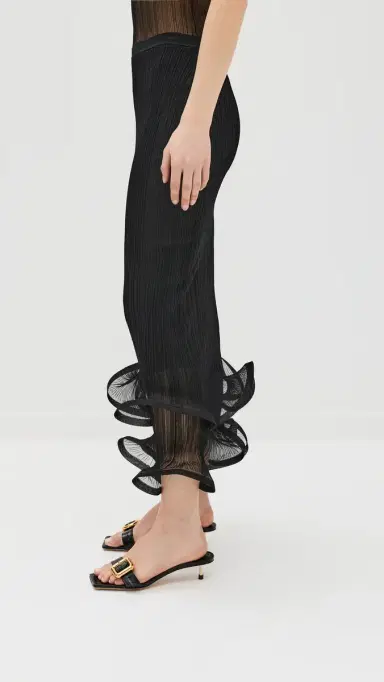 SIMKHAI Kelso Skirt Black | Thumbnail 4
