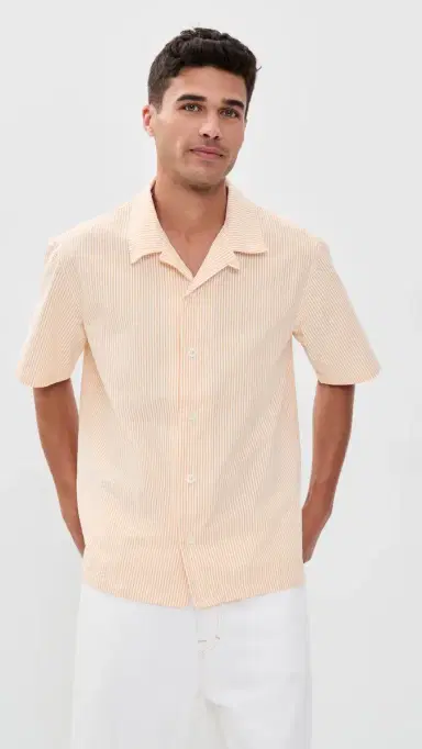 Howlin' Howlin' Seersucker Striped Cocktail D'amore Shirt Better In The Sun M | Thumbnail 2