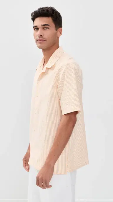 Howlin' Howlin' Seersucker Striped Cocktail D'amore Shirt Better In The Sun M | Thumbnail 4