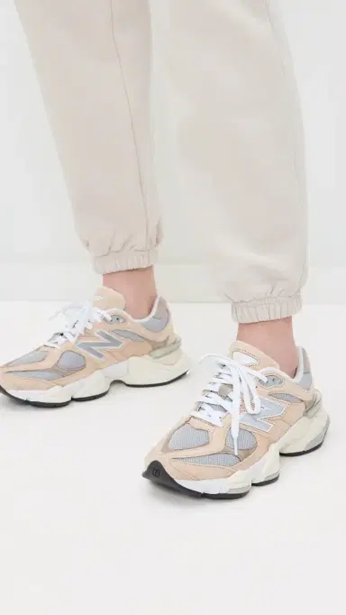 New Balance 9060 Unisex Sneakers Beige Grey M 9.5/ W 11 | Thumbnail 3