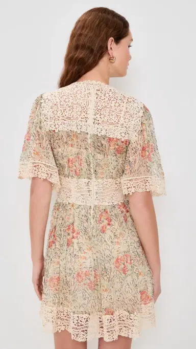 Sea Luisa Print Mini Dress Cream | Thumbnail 3