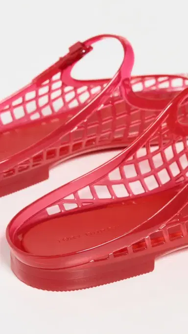 Tory Burch Mellow Mary Jane Jelly Flats Red Volcano 7 | Thumbnail 4