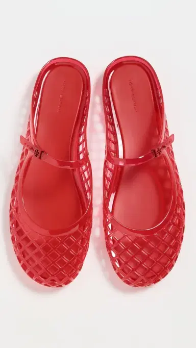 Tory Burch Mellow Mary Jane Jelly Flats Red Volcano 7 | Thumbnail 5