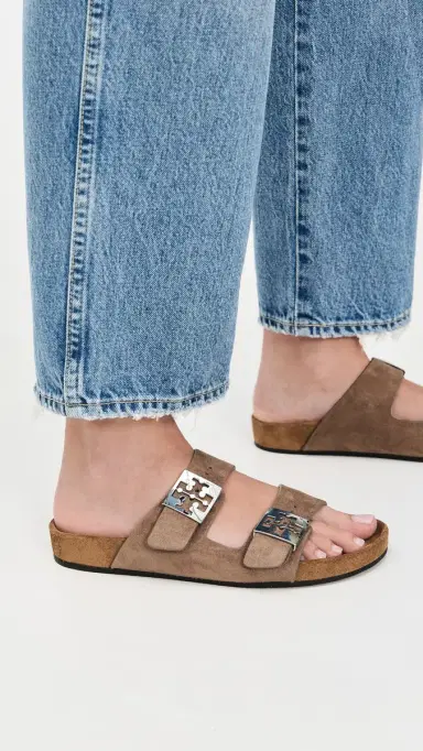 Tory Burch Mellow Slides Riverrock | Thumbnail 3