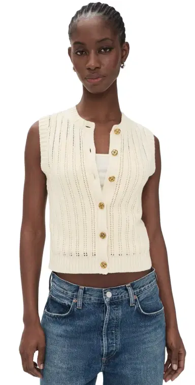 Splendid Luca weater Vest Antique Pearl | Thumbnail 1 Splendid Luca weater Vest Antique Pearl | Thumbnail 1
