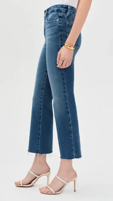 GOOD AMERICAN Soft Tech Good Legs Cropped Mini Boot Jeans Indigo8 | Thumbnail 4 GOOD AMERICAN Soft Tech Good Legs Cropped Mini Boot Jeans Indigo8 | Thumbnail 4