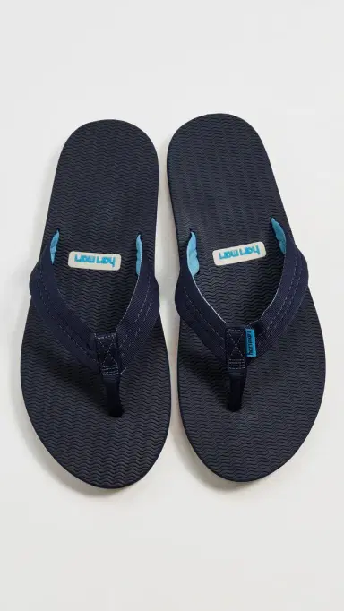 Hari Mari Dunes Flip Flops Navy 8 | Thumbnail 4 Hari Mari Dunes Flip Flops Navy 8 | Thumbnail 4