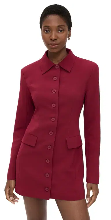 Lioness Cheri Mini Dress Burgundy | Thumbnail 1