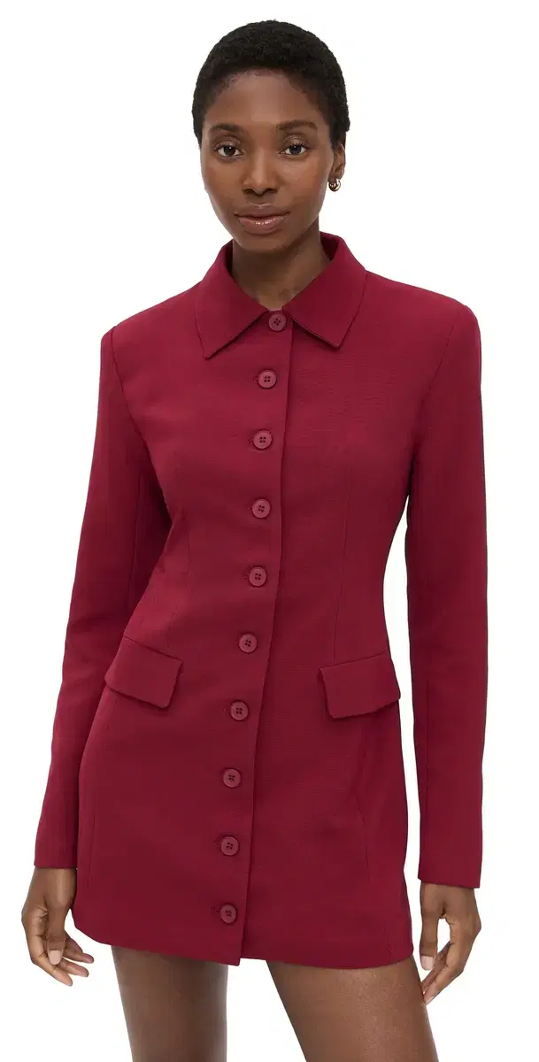 Cheri Mini Dress Burgundy