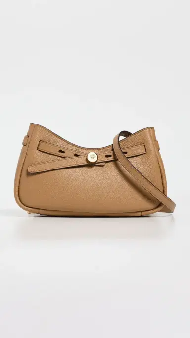 Tory Burch Romy Zip Top Crossbody Bag Tiramisu One Size | Thumbnail 2 Tory Burch Romy Zip Top Crossbody Bag Tiramisu One Size | Thumbnail 2
