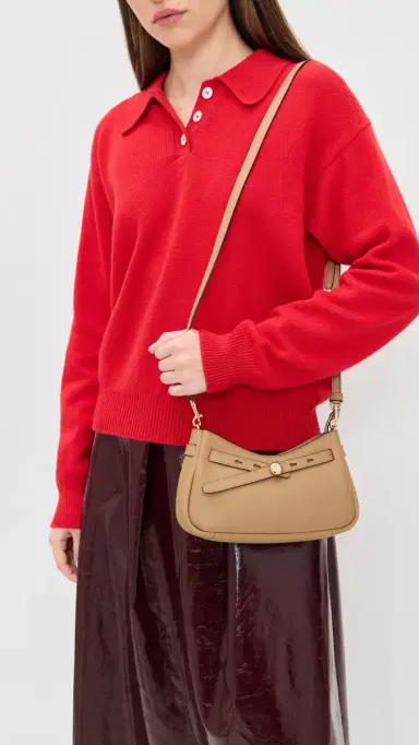 Tory Burch Romy Zip Top Crossbody Bag Tiramisu One Size | Thumbnail 3 Tory Burch Romy Zip Top Crossbody Bag Tiramisu One Size | Thumbnail 3