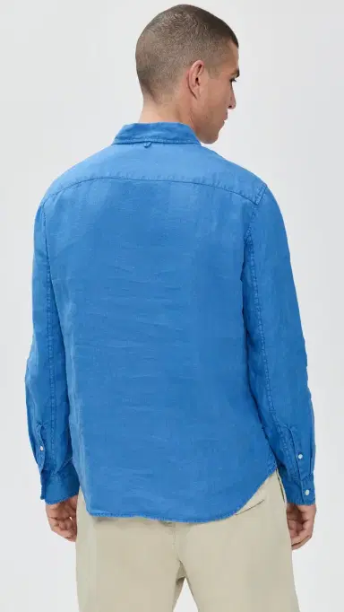 Alex Mill Mill Shirt in Linen Pool Blue M | Thumbnail 3