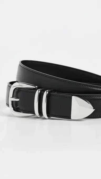 A.L.C. A. L.C. Carson Belt Black/hiny ilver | Thumbnail 5