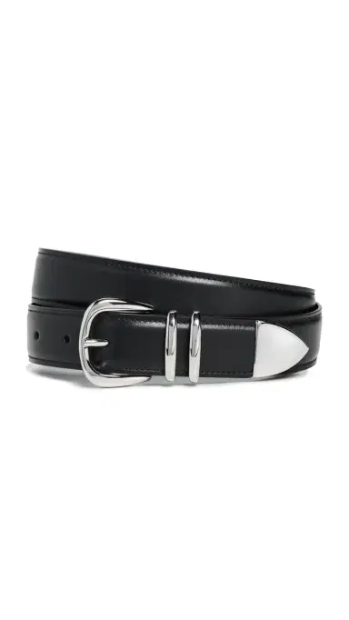 A.L.C. A. L.C. Carson Belt Black/hiny ilver | Thumbnail 6