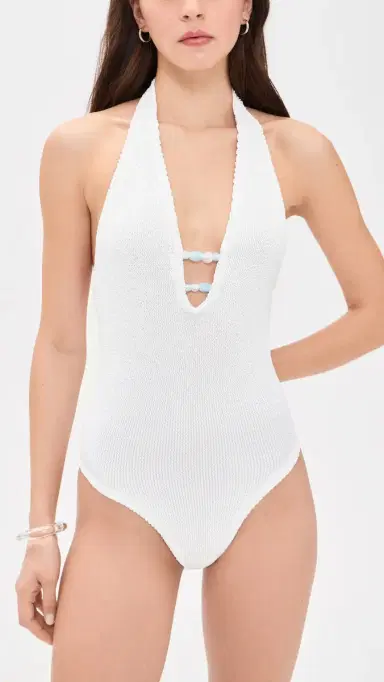 Hunza G Adriana Beaded One Piece | Thumbnail 5