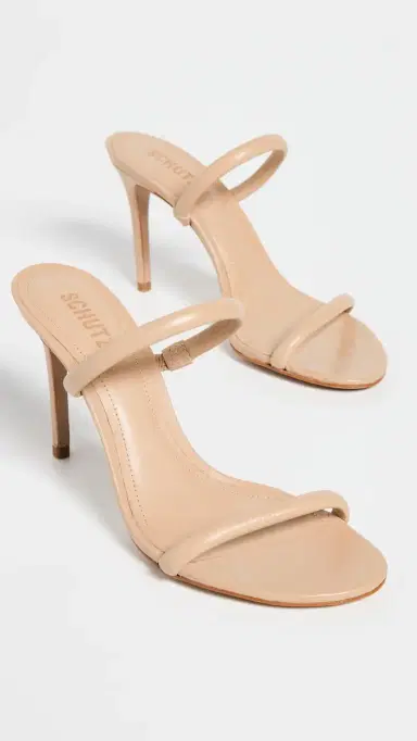 Schutz Taliah Sandal Heels Light Nude 10 | Thumbnail 5