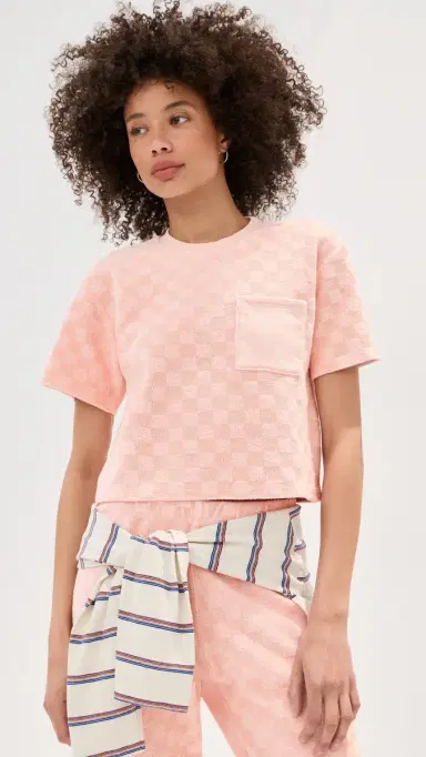 State & Lake Sofia Cropped Top Pink | Thumbnail 3