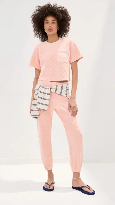 State & Lake Sofia Cropped Top Pink | Thumbnail 6