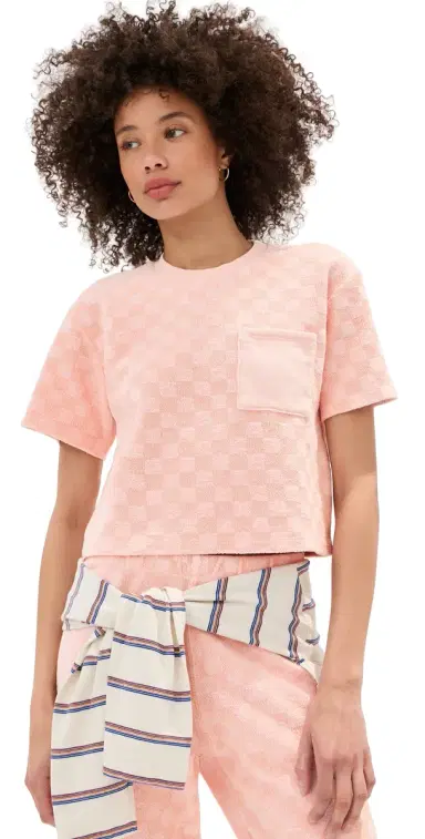 State & Lake Sofia Cropped Top Pink | Thumbnail 1