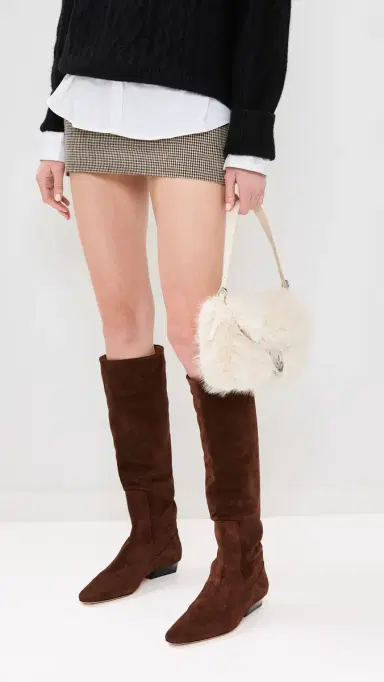 Staud Wally Flat Boots Mahogany | Thumbnail 3 Staud Wally Flat Boots Mahogany | Thumbnail 3