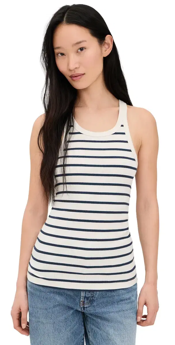 Surfside Ribbed Tank alt Air Stripe