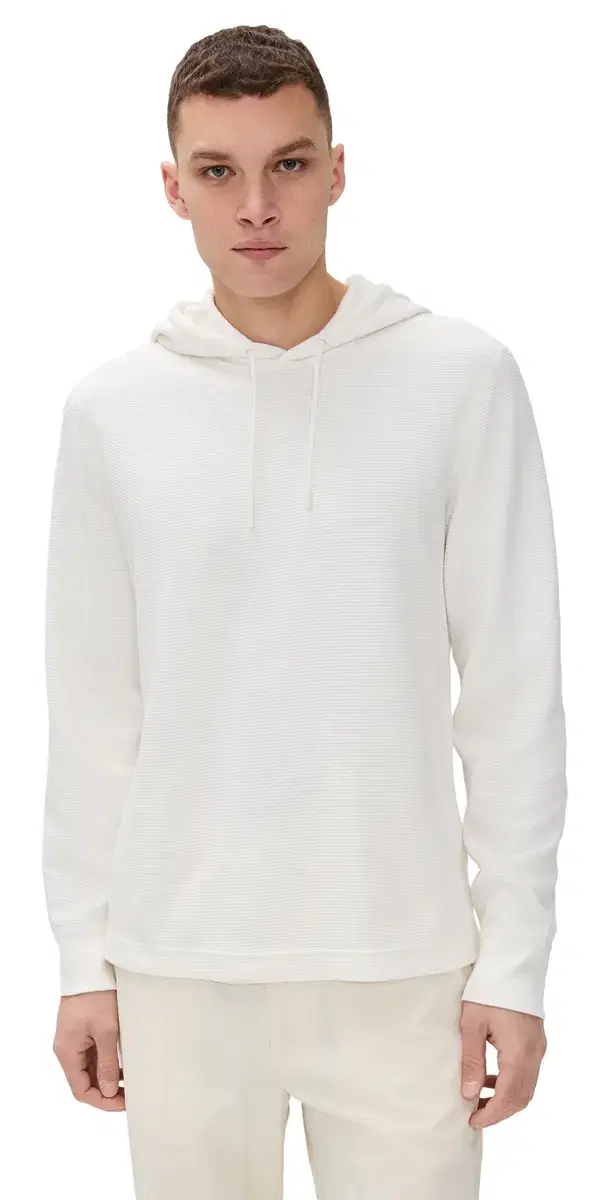 Lightweight Waffle Standard Hoodie Championship White
