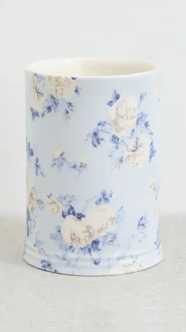 LoveShackFancy Junette Porcelain Tumbler Whisper Blue One Size | Thumbnail 2