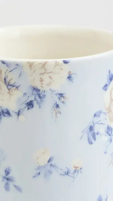 LoveShackFancy Junette Porcelain Tumbler Whisper Blue One Size | Thumbnail 4