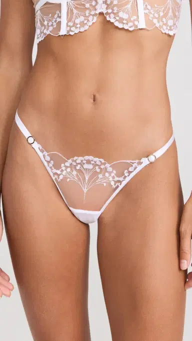 Bluebella Marisa Thong White/Sheer S | Thumbnail 2