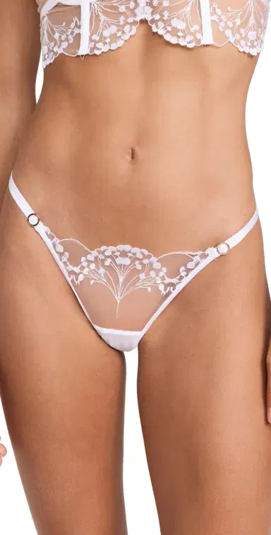 Bluebella Marisa Thong White/Sheer S | Thumbnail 1