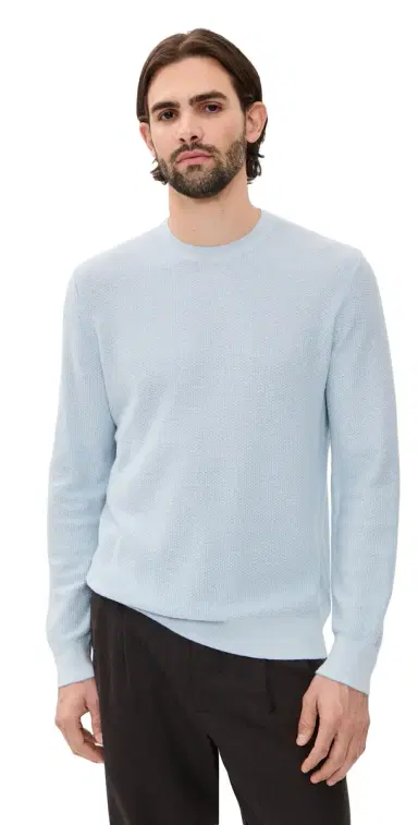Vince Geo Jacquard Crew Sweater Whitecap/Classic Cream | Thumbnail 1 Vince Geo Jacquard Crew Sweater Whitecap/Classic Cream | Thumbnail 1