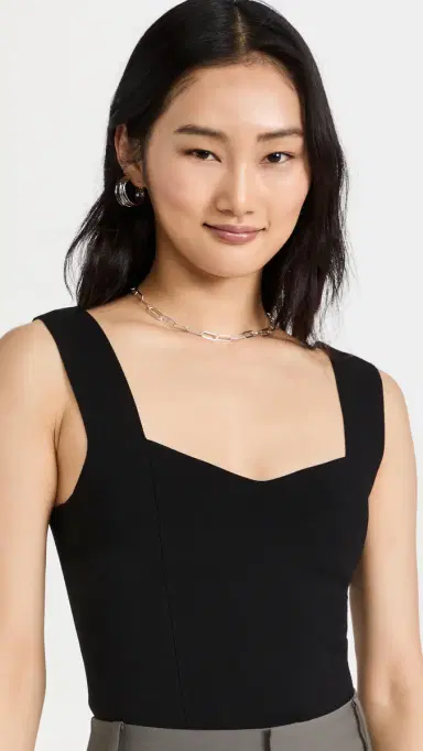 A.L.C. A.L.C. Jordana Crop Top Black | Thumbnail 2
