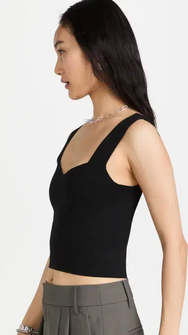 A.L.C. A.L.C. Jordana Crop Top Black | Thumbnail 4