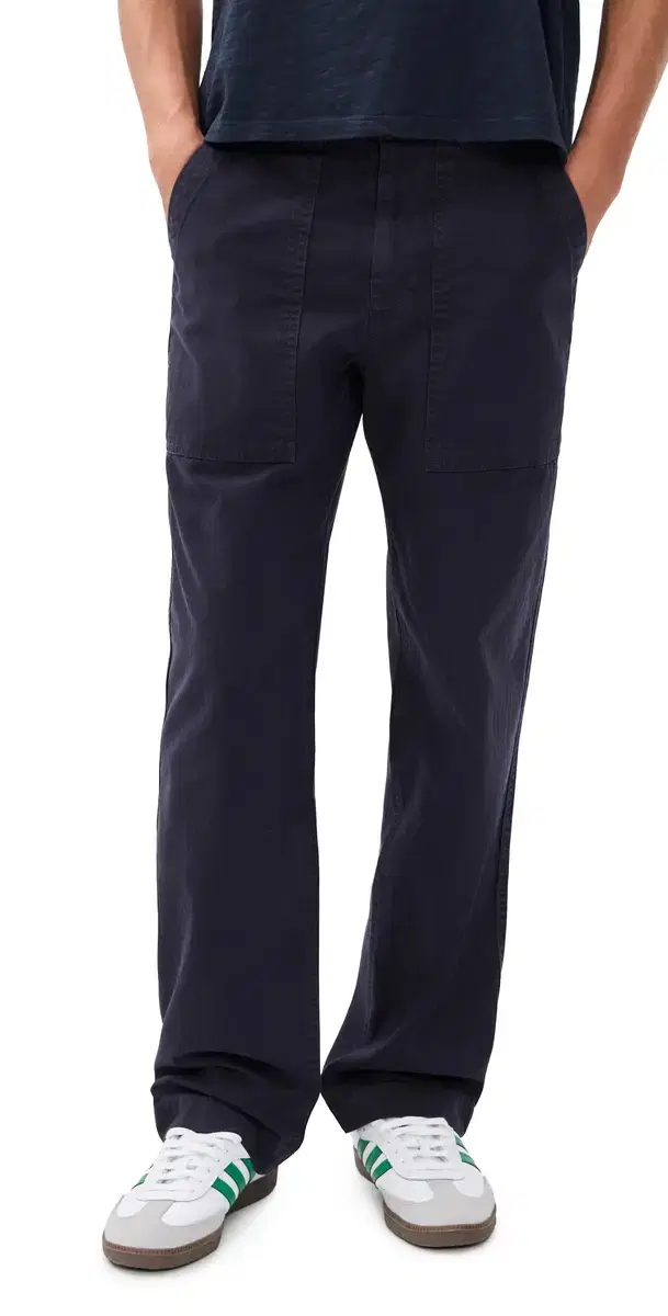Field Pants In Herringbone Navy