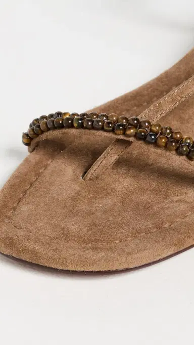 Madewell Tonio Beaded Strappy Sandals Aged Cognac | Thumbnail 6