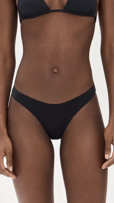Frankies Bikinis Dove Bikini Bottoms Black | Thumbnail 2
