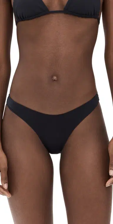 Frankies Bikinis Dove Bikini Bottoms Black | Thumbnail 1