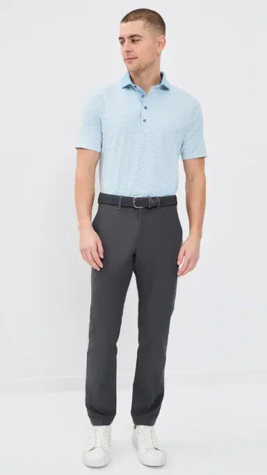 Greyson Aurora Striped Polo Wolf Blue/Arctic | Thumbnail 5 Greyson Aurora Striped Polo Wolf Blue/Arctic | Thumbnail 5