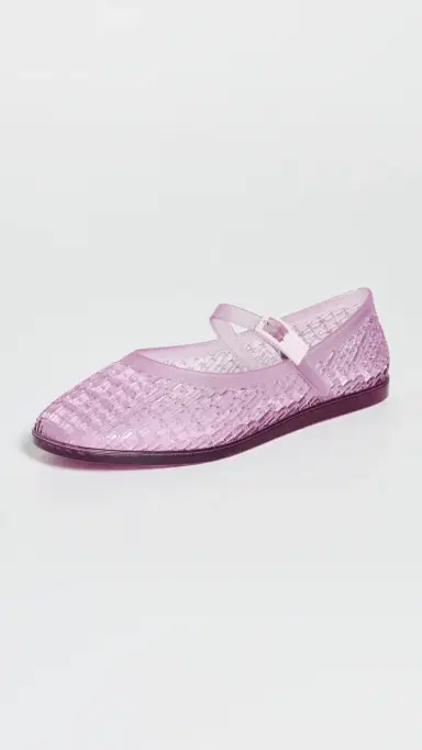 Melissa Harper Jelly Ballet Flats Clear Pink 7 | Thumbnail 2