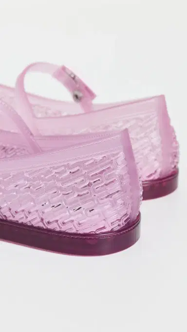 Melissa Harper Jelly Ballet Flats Clear Pink 7 | Thumbnail 4