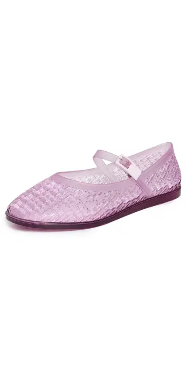 Melissa Harper Jelly Ballet Flats Clear Pink 7 | Thumbnail 1