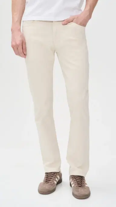 Ag Everett Slim Straight Linen-Blend Pants 32 Natural 40 | Thumbnail 2