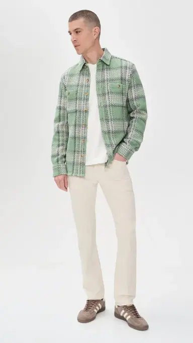 Ag Everett Slim Straight Linen-Blend Pants 32 Natural 40 | Thumbnail 5